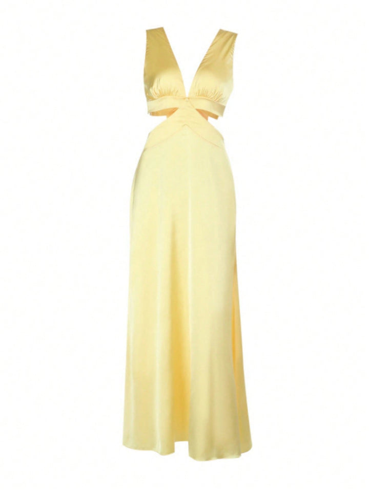 Rochie maxi SHEIN, galben