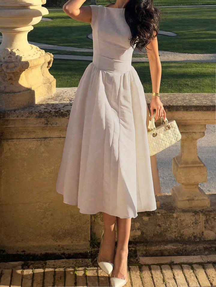 Rochie maxi SHEIN, bej