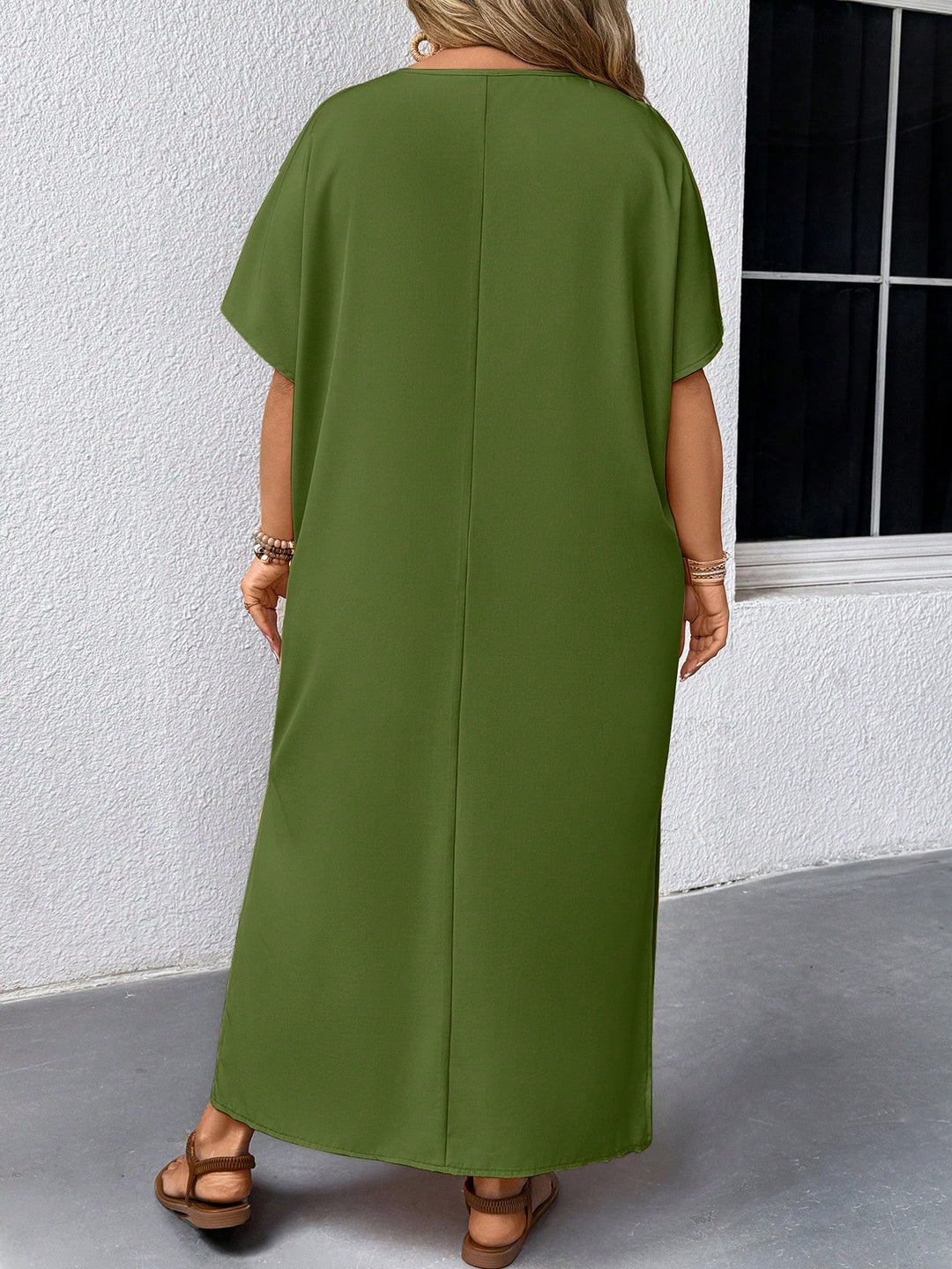 Rochie maxi SHEIN, verde