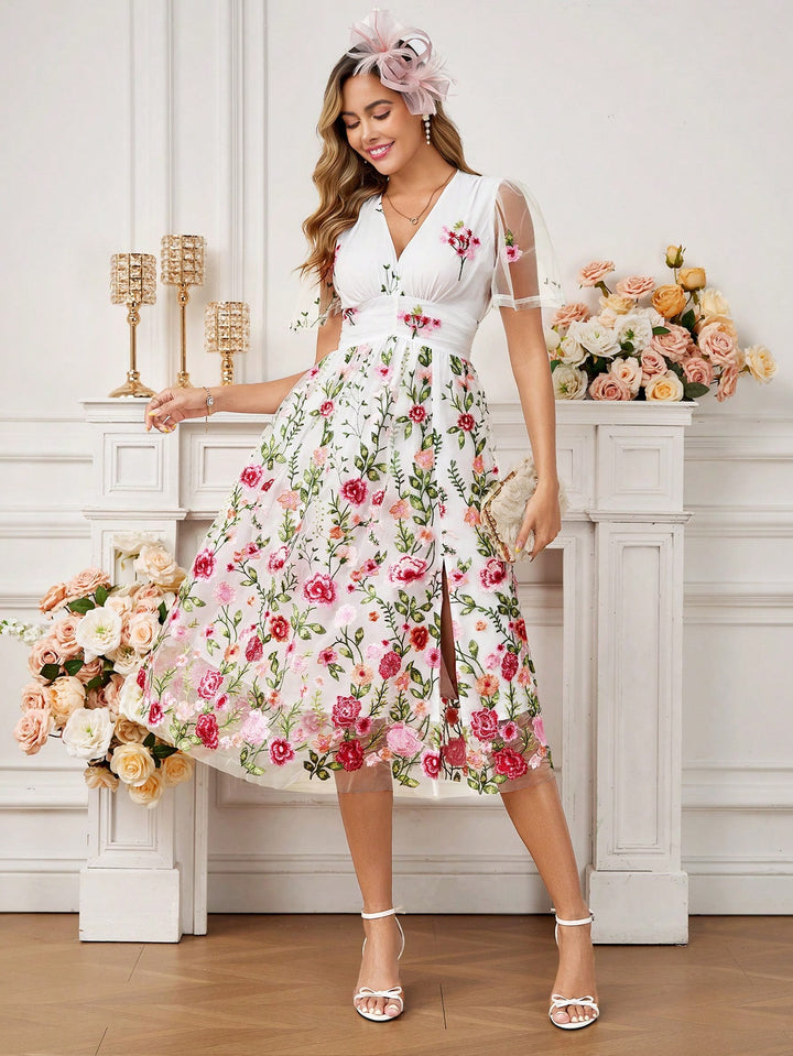 Rochie midi SHEIN, mix culori