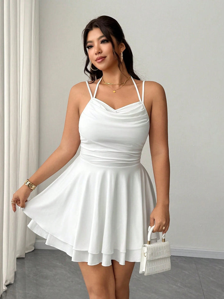 Rochie mini SHEIN, alb