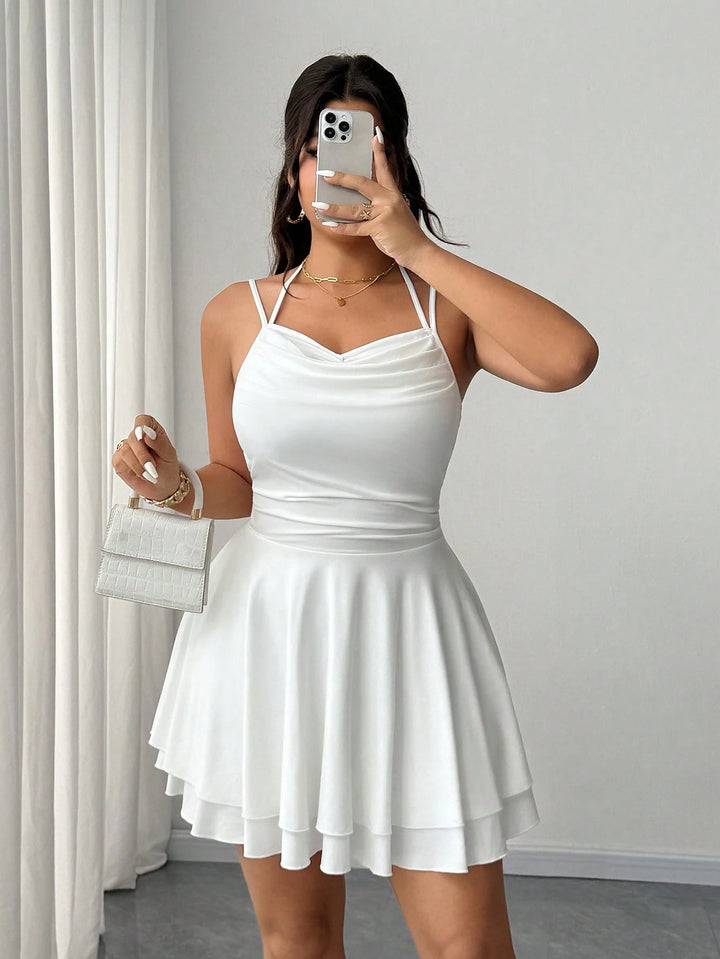 Rochie mini SHEIN, alb