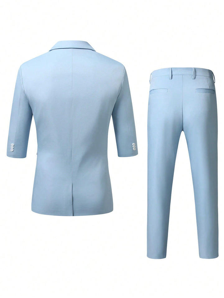 Costum SHEIN, albastru