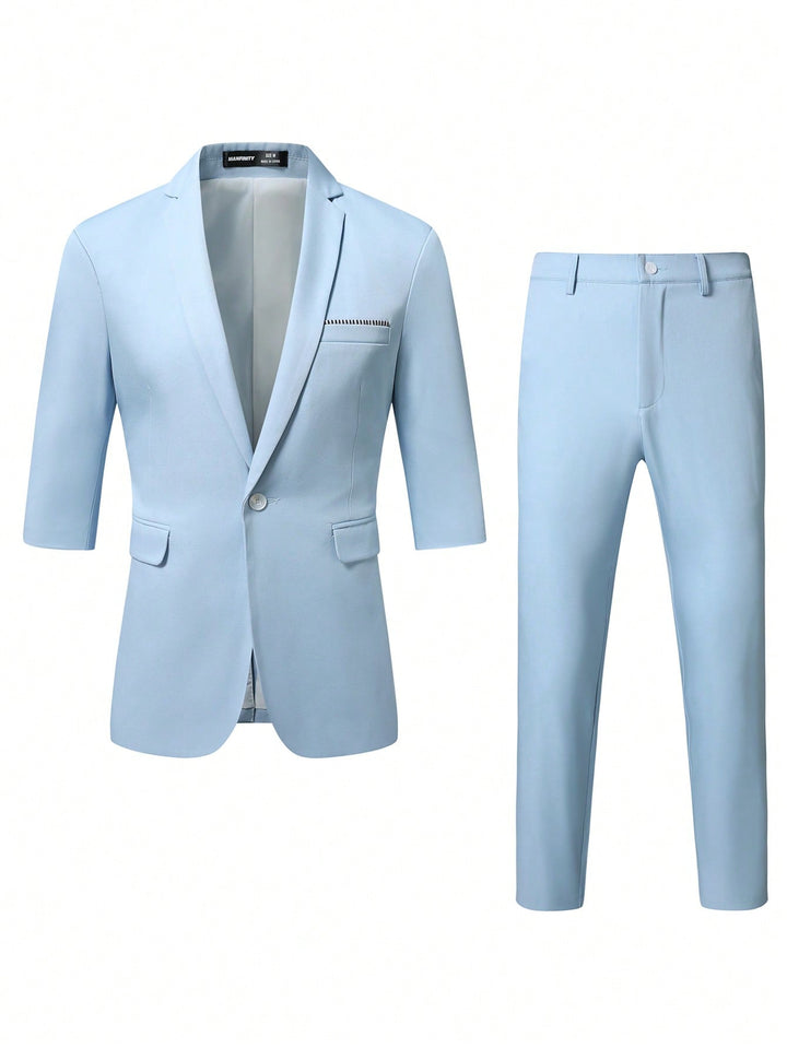 Costum SHEIN, albastru
