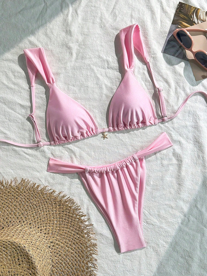 Costum de baie SHEIN, roz