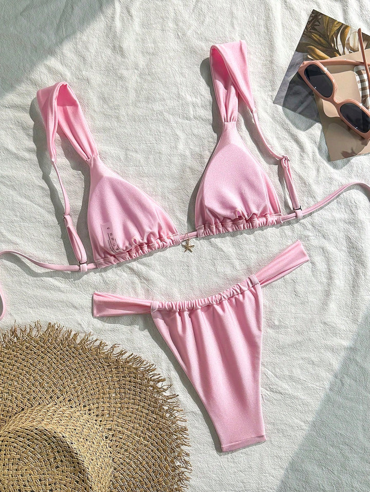Costum de baie SHEIN, roz