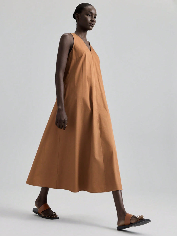 Rochie midi SHEIN, maro