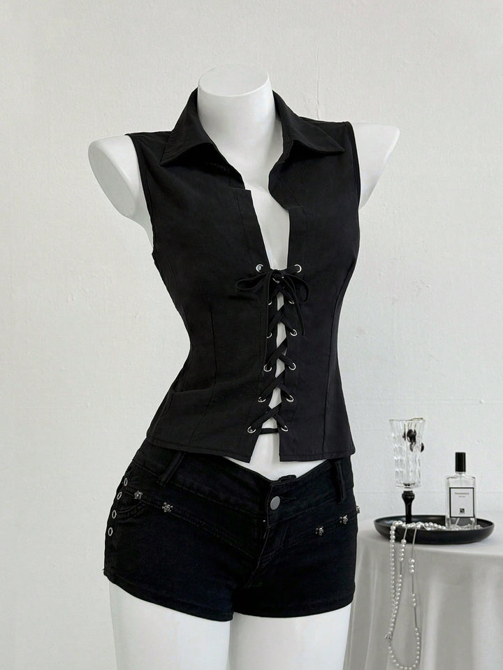Top SHEIN, negru