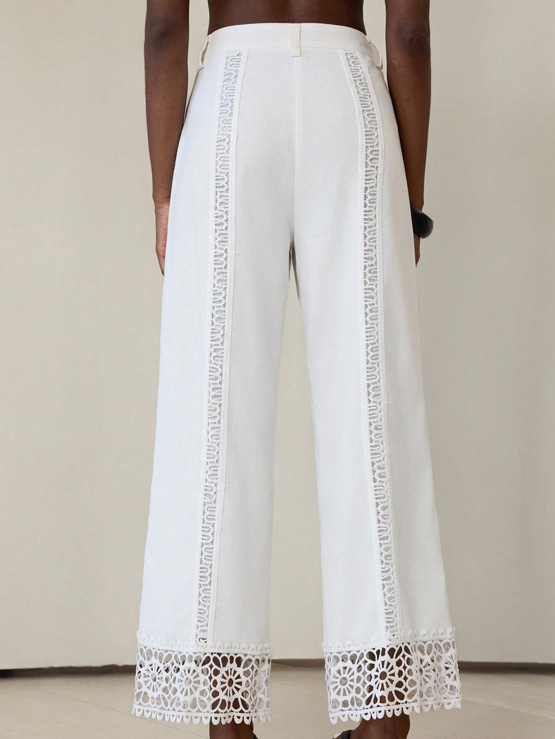 Pantaloni SHEIN, alb
