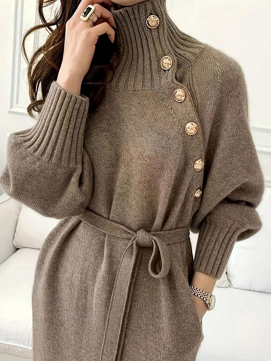 Rochie SHEIN, kaki