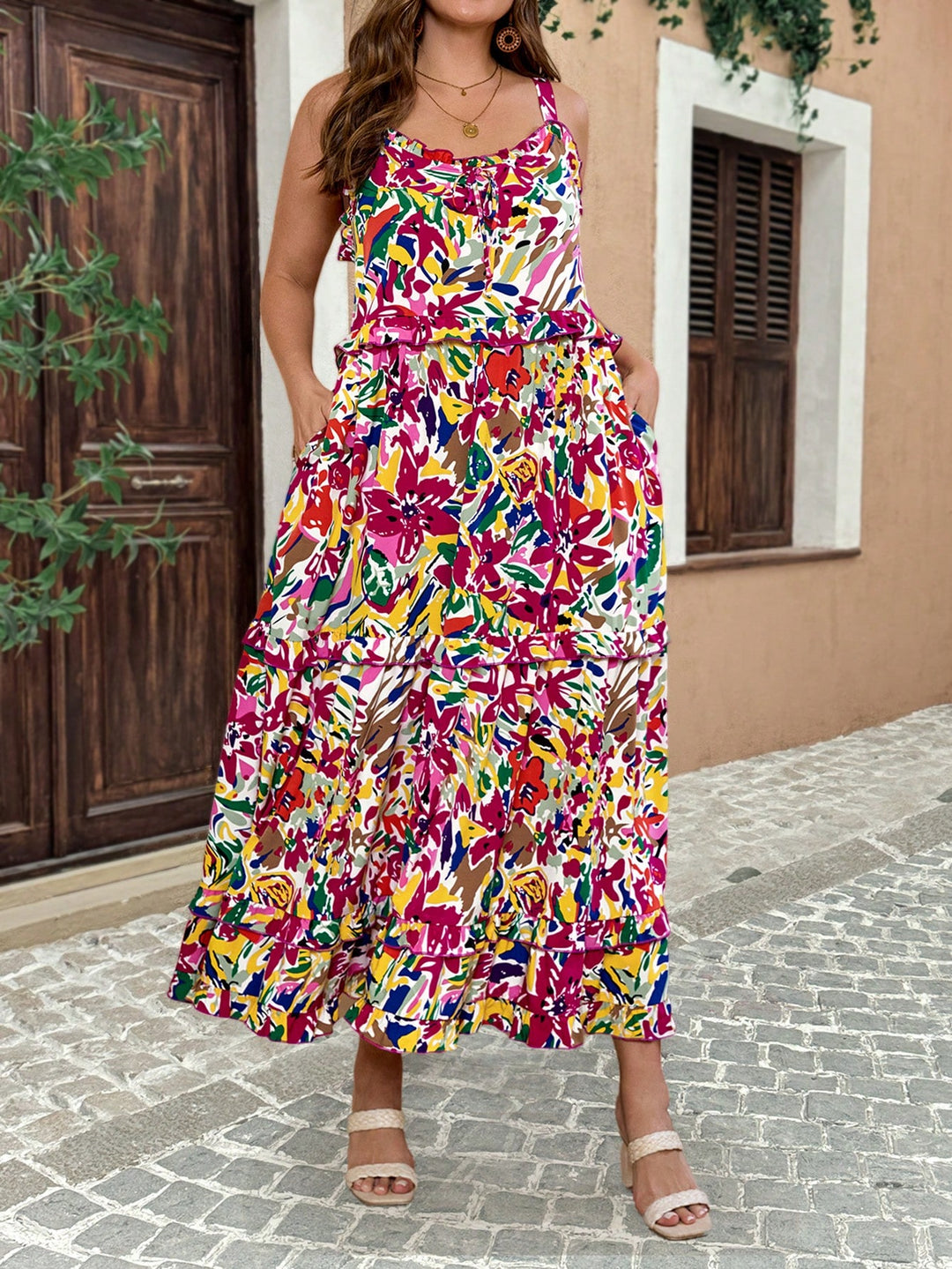 Rochie maxi SHEIN, mix culori