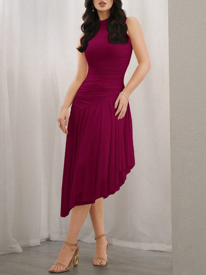 Rochie midi SHEIN, vișiniu