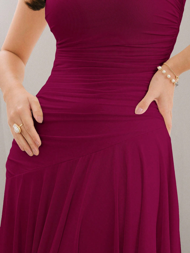 Rochie midi SHEIN, vișiniu