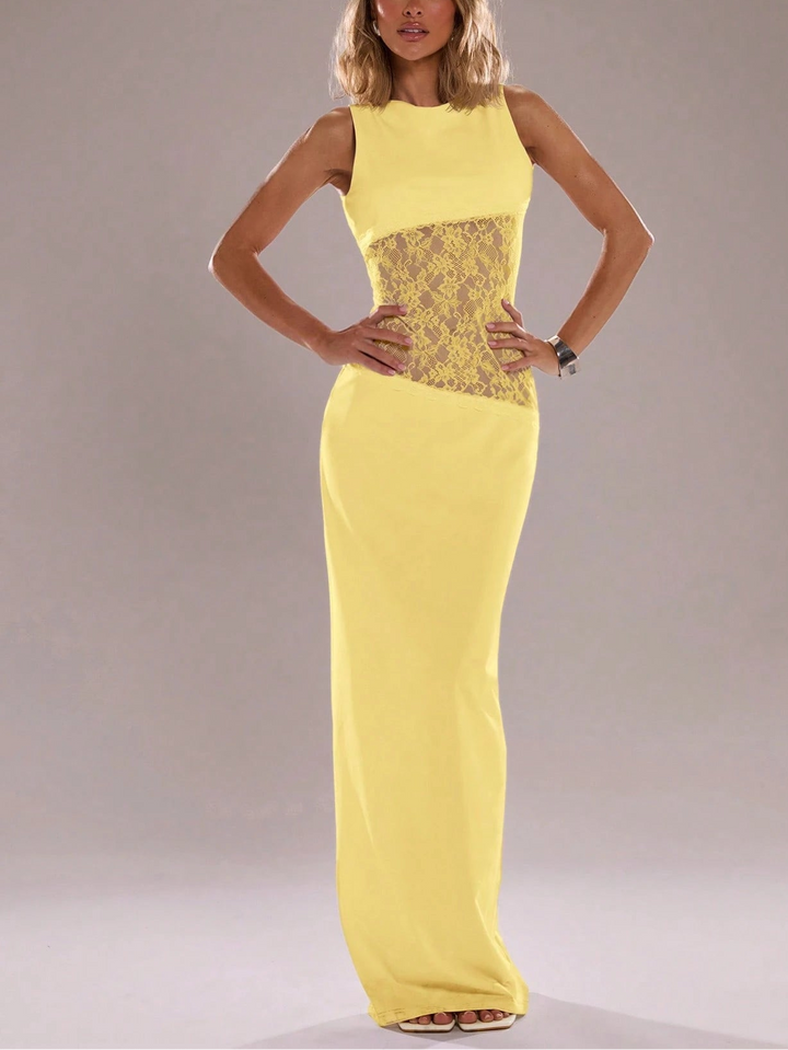 Rochie maxi Shein, galben