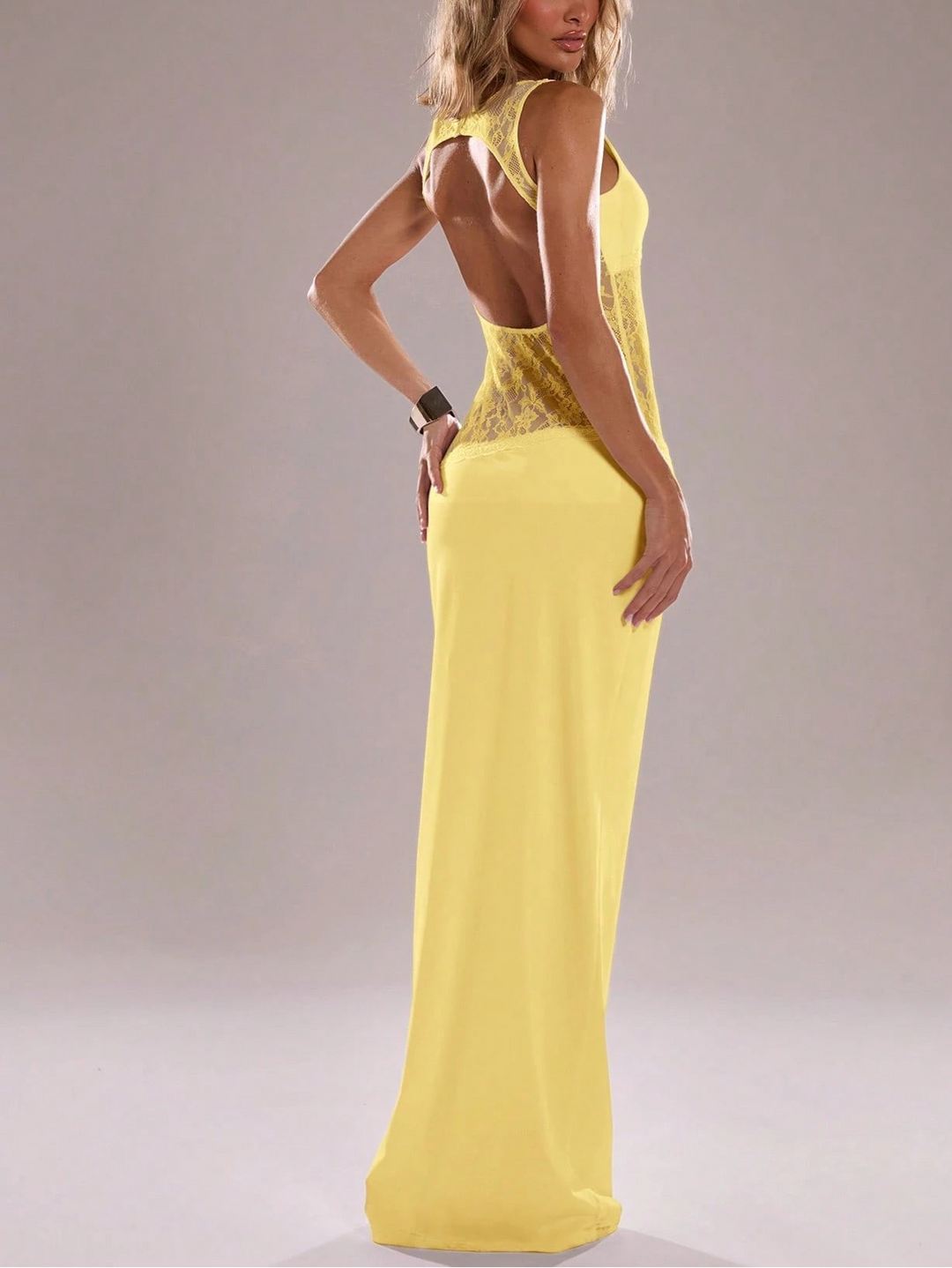 Rochie maxi Shein, galben