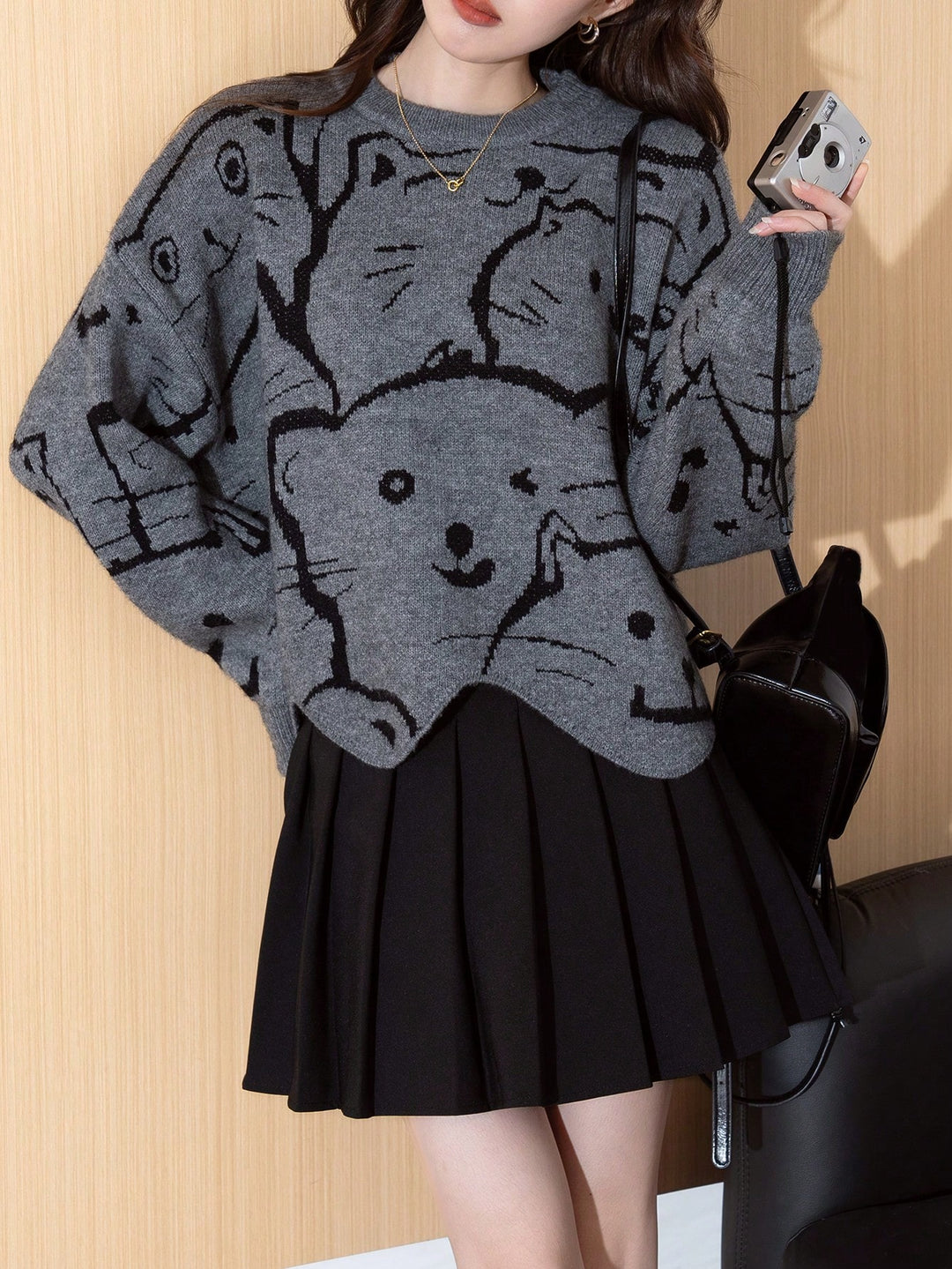 Pulover SHEIN, gri