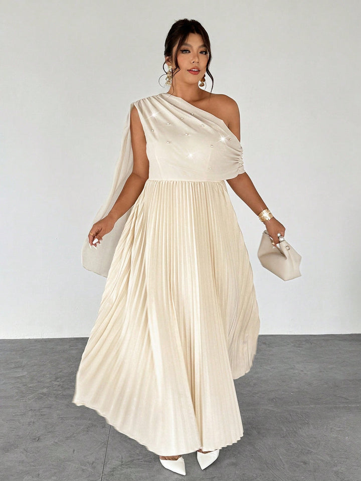 Rochie maxi SHEIN, crem