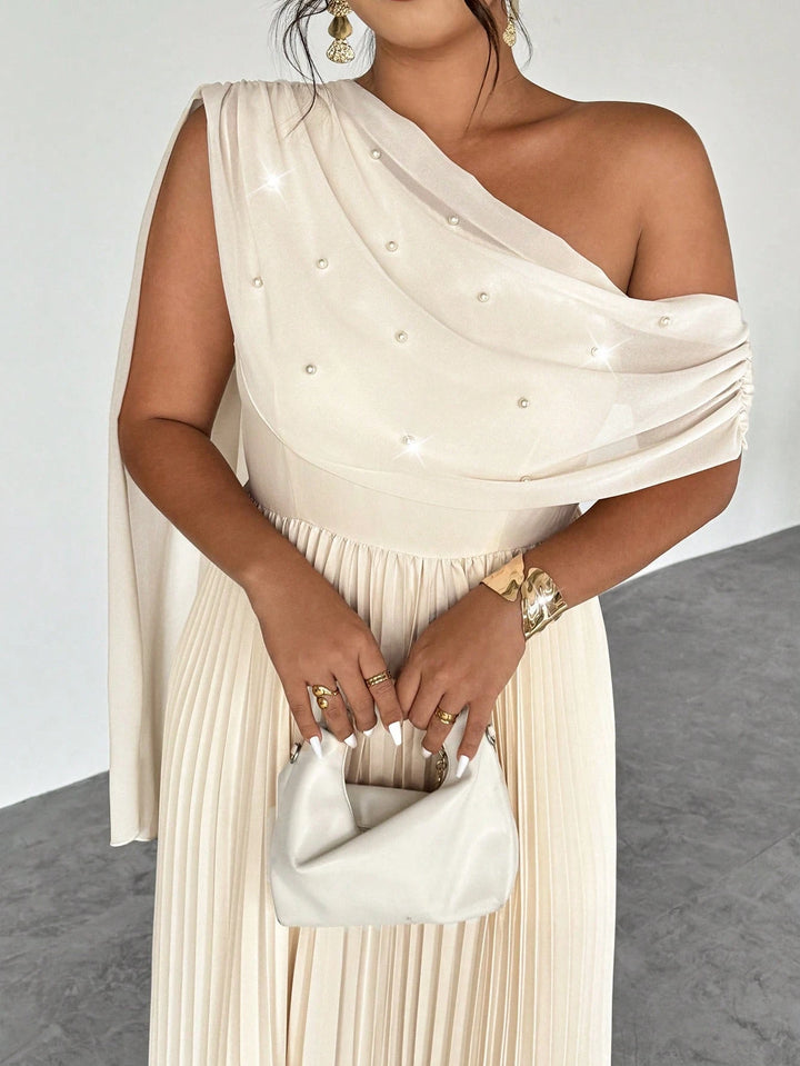 Rochie maxi SHEIN, crem