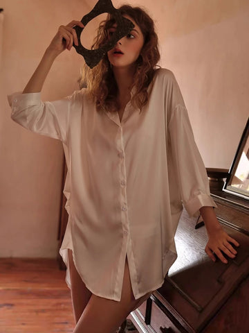 Rochie de noapte SHEIN, alb