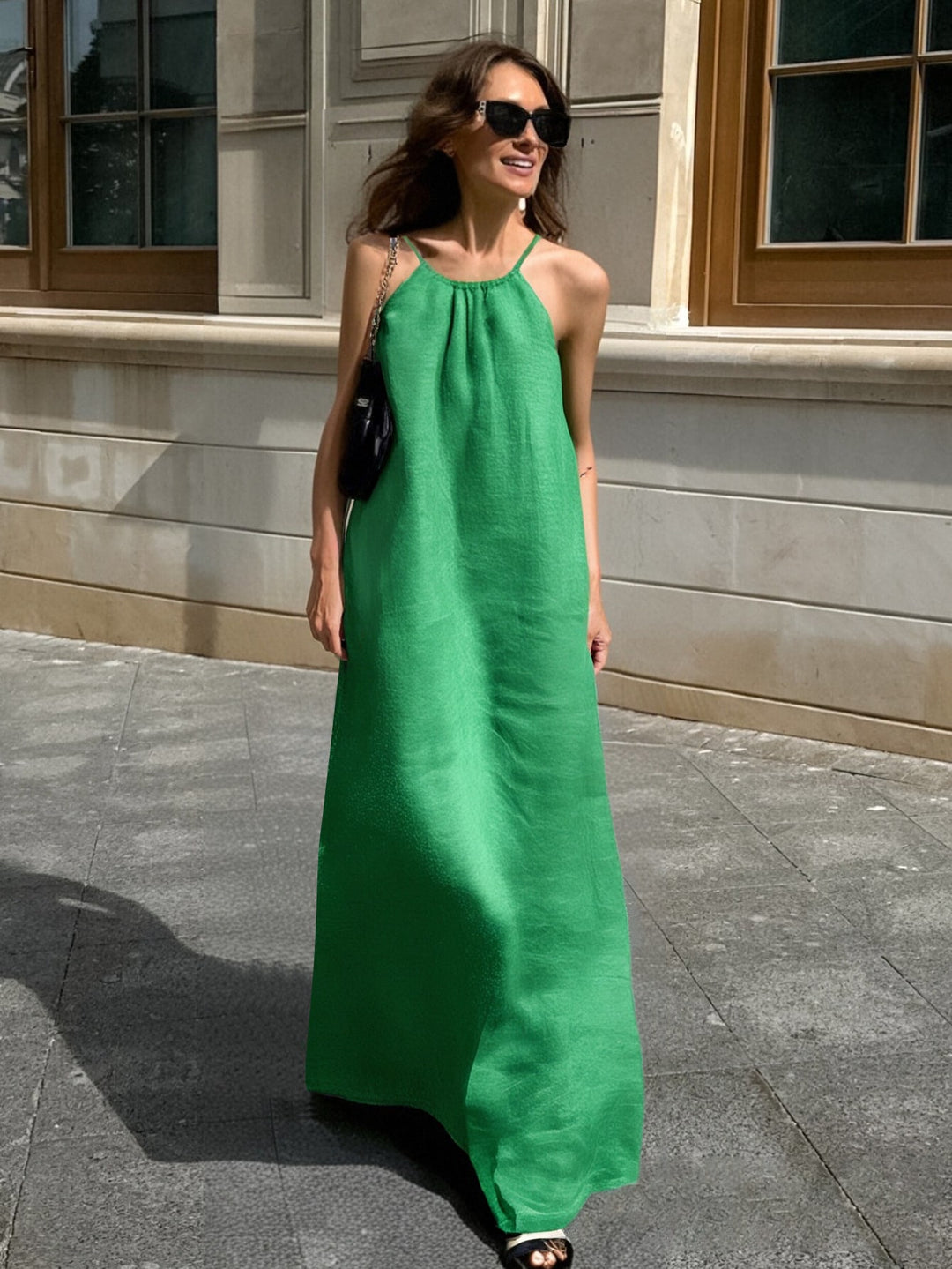 SHEIN maxi ruha, zöld