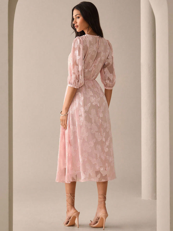 Rochie midi SHEIN, roz