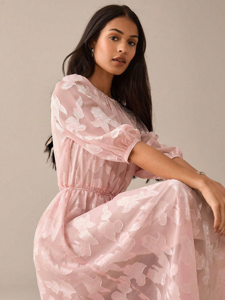 Rochie midi SHEIN, roz