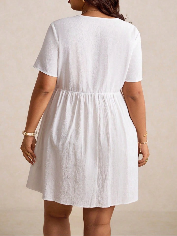 Rochie mini SHEIN, alb