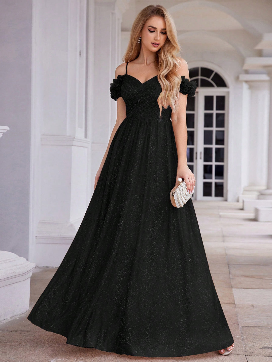Rochie maxi SHEIN, negru