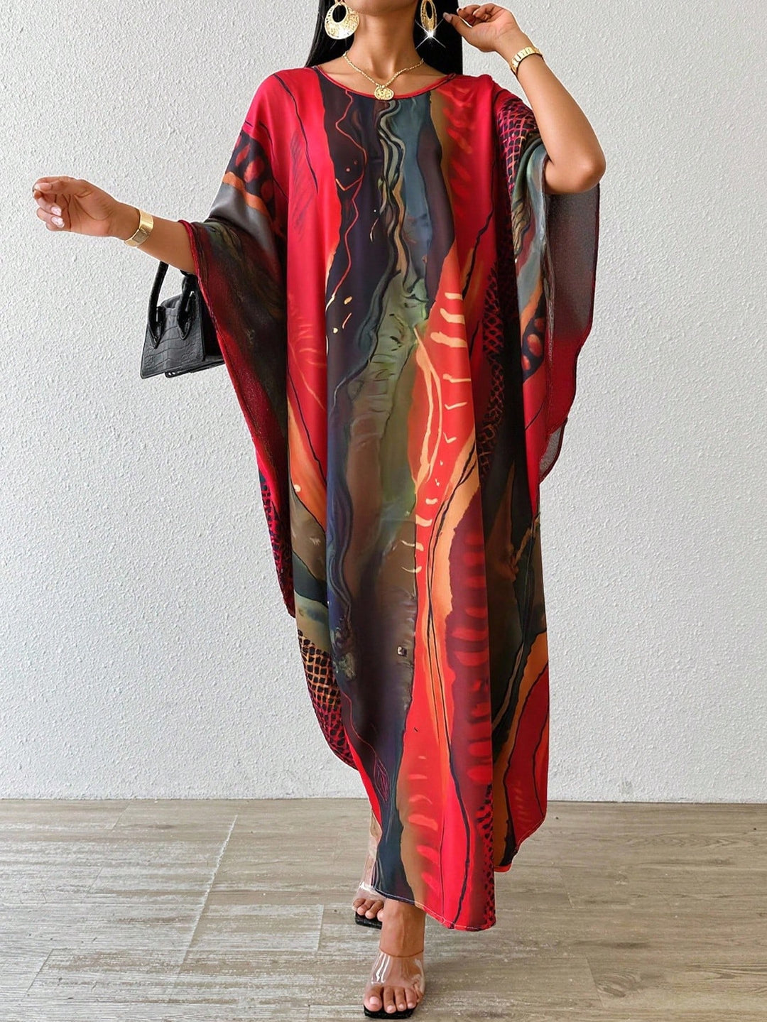 Rochie maxi SHEIN, mix culori