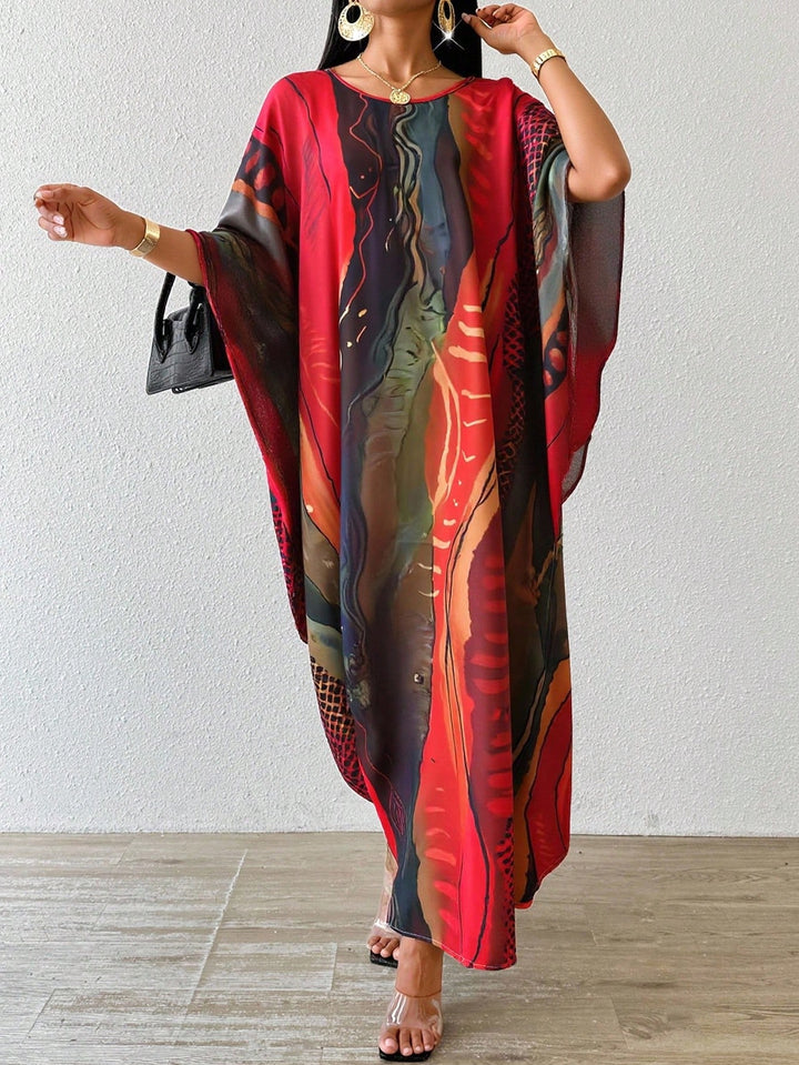 Rochie maxi SHEIN, mix culori