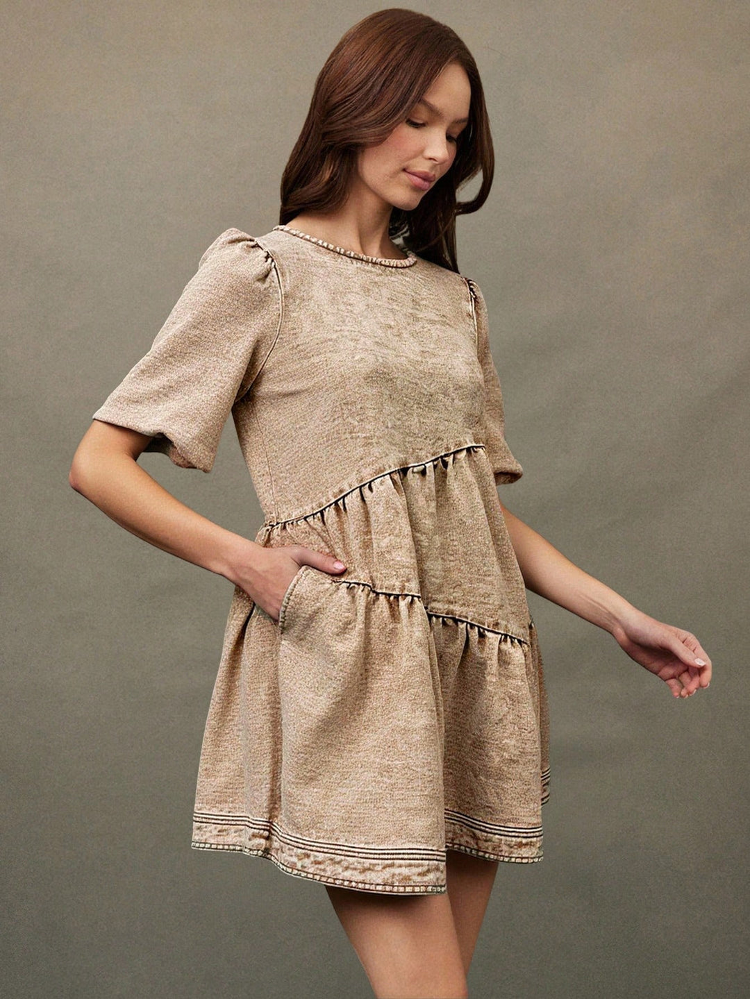 Rochie SHEIN, kaki