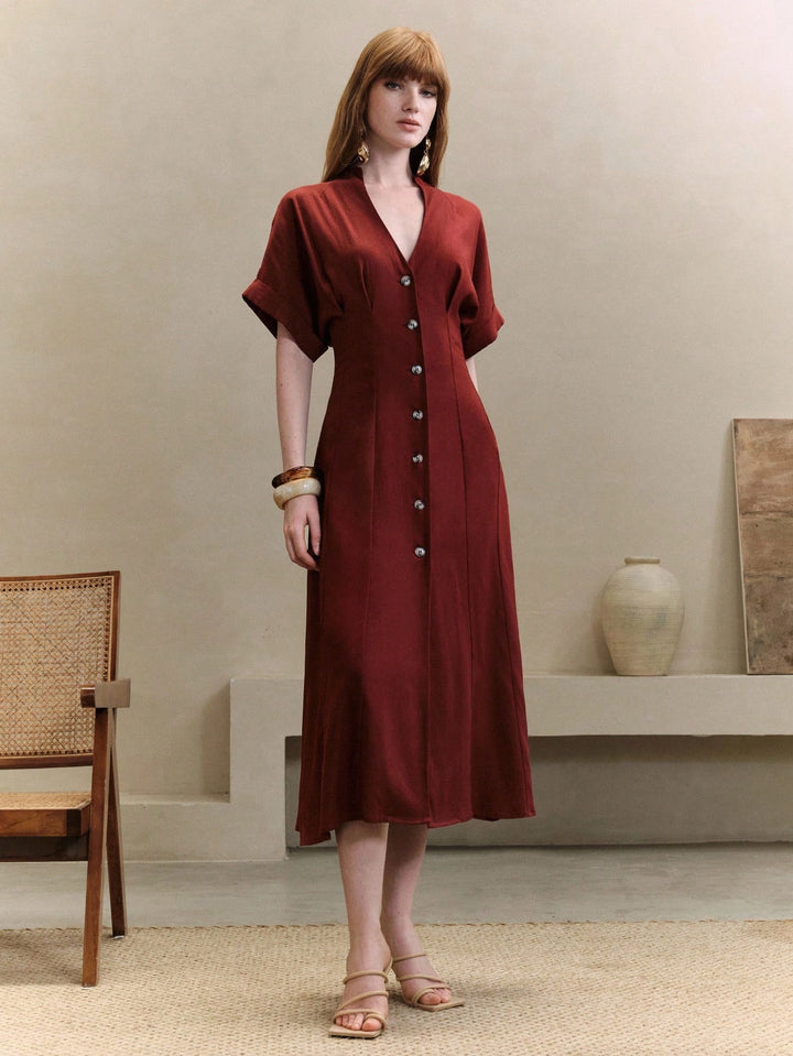 Rochie maxi SHEIN, vișiniu