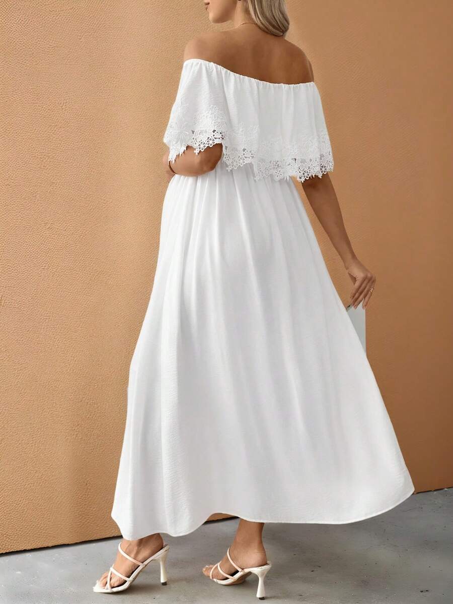 Rochie maxi SHEIN, alb