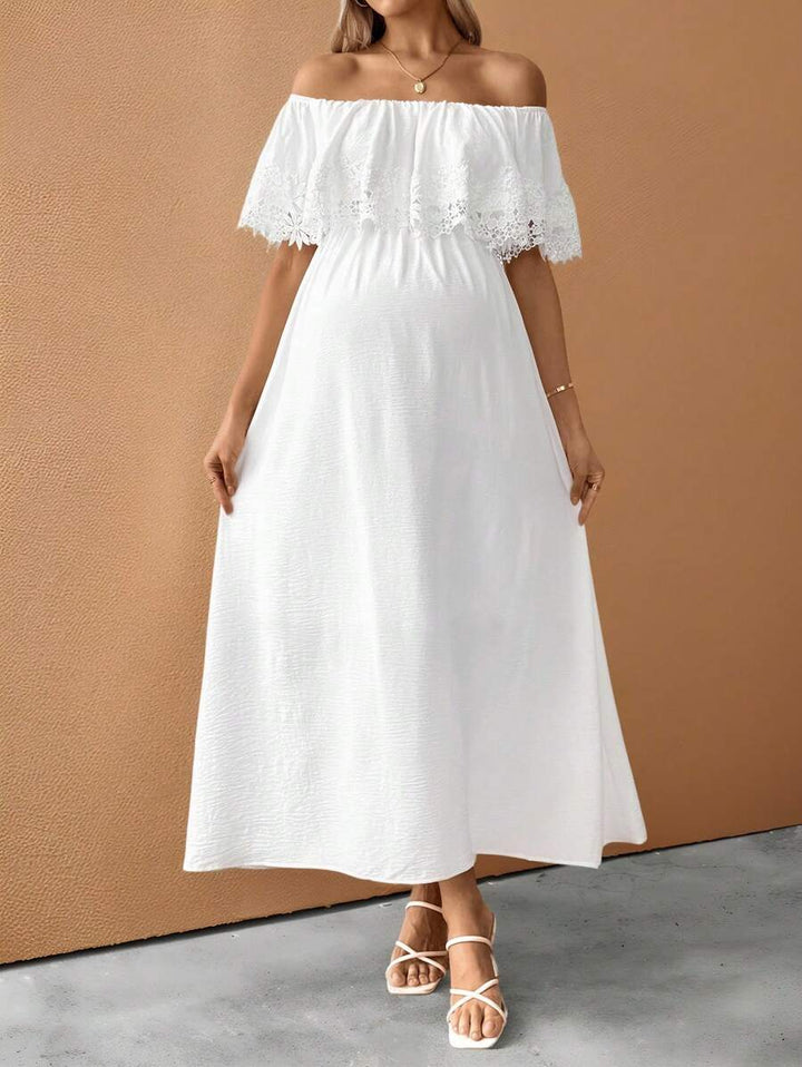 Rochie maxi SHEIN, alb
