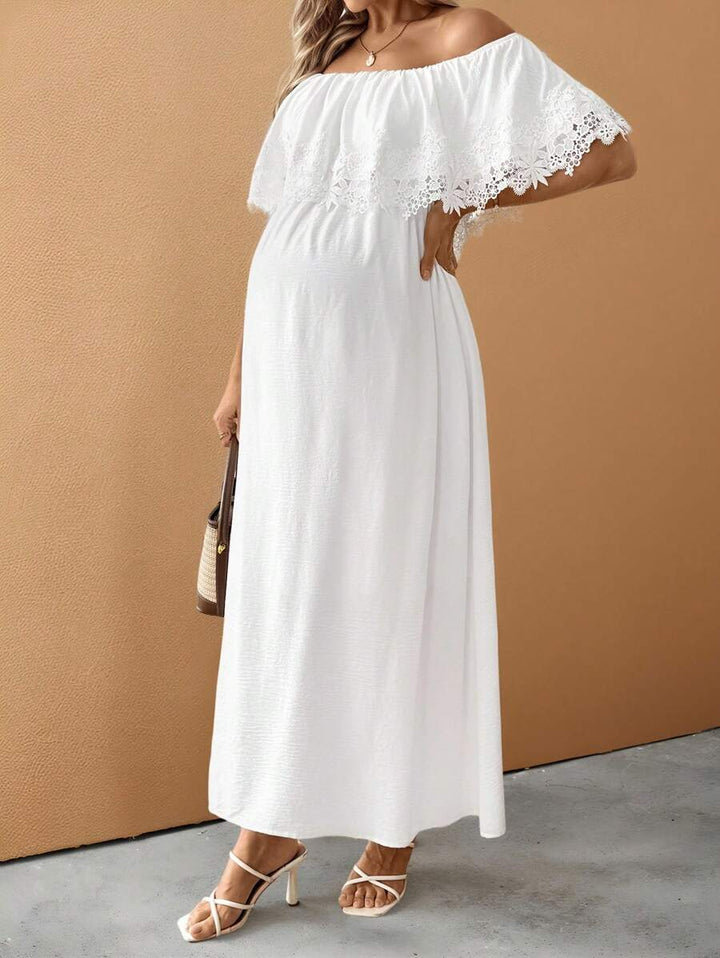 Rochie maxi SHEIN, alb