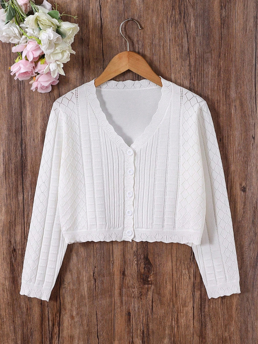 Cardigan SHEIN, alb