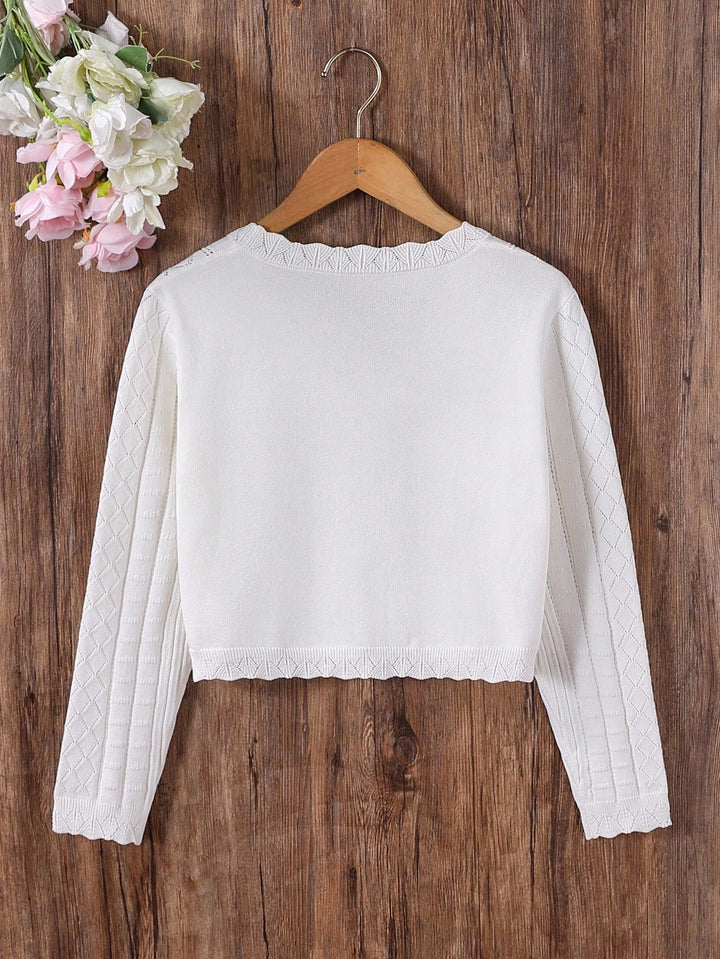 Cardigan SHEIN, alb