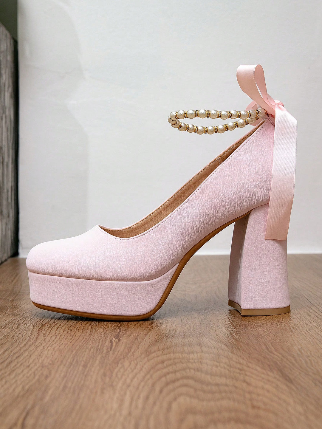 Pantofi cu toc SHEIN, roz