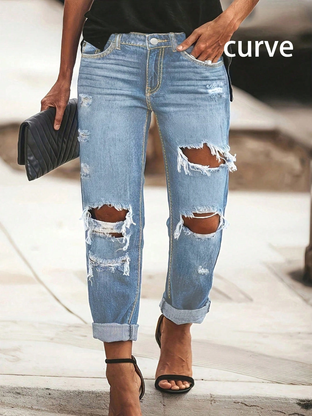 Jeans SHEIN, albastru