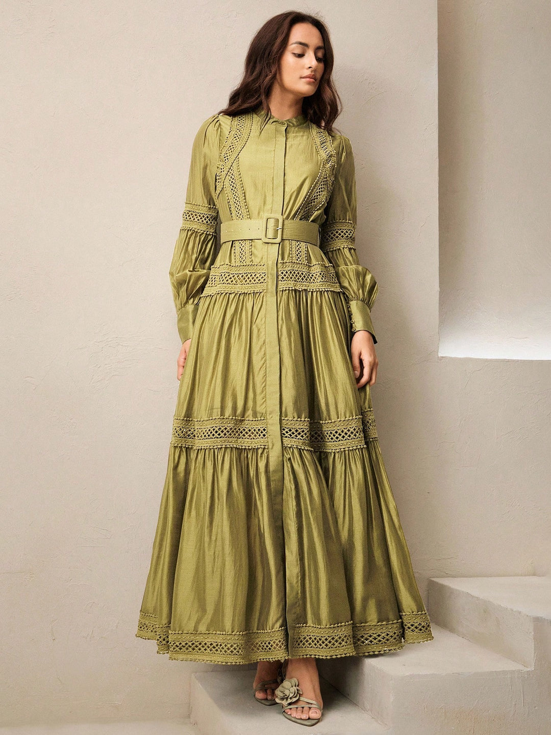 Rochie maxi SHEIN, verde