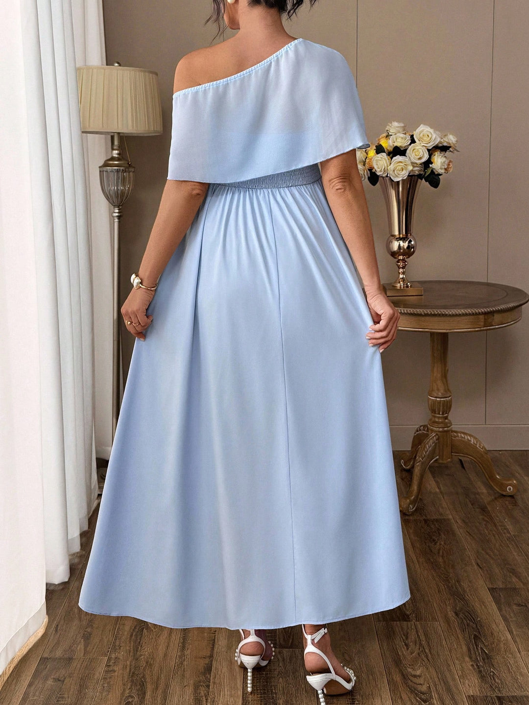 SHEIN maxi ruha, kék