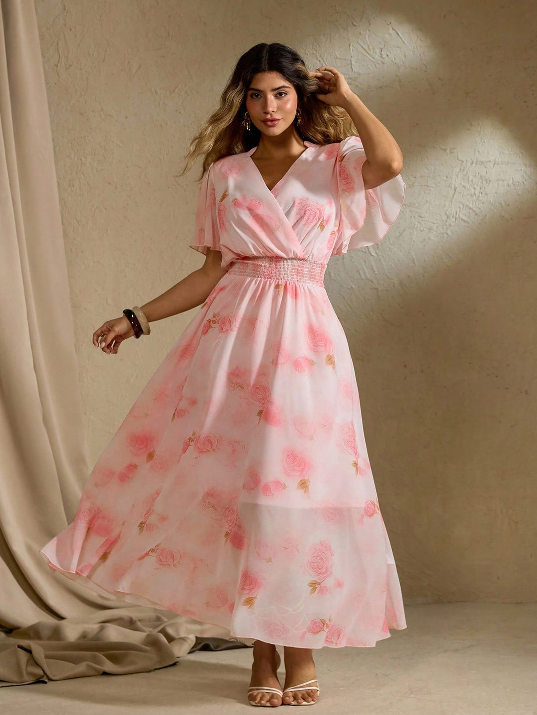 Rochie maxi SHEIN, mix culori