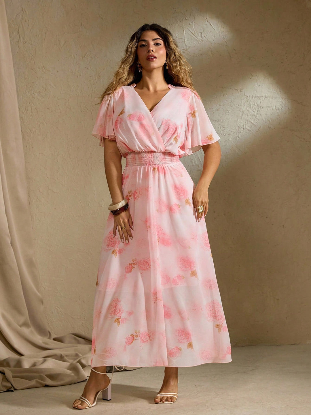 Rochie maxi SHEIN, mix culori
