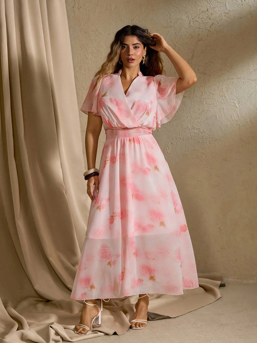 Rochie maxi SHEIN, mix culori