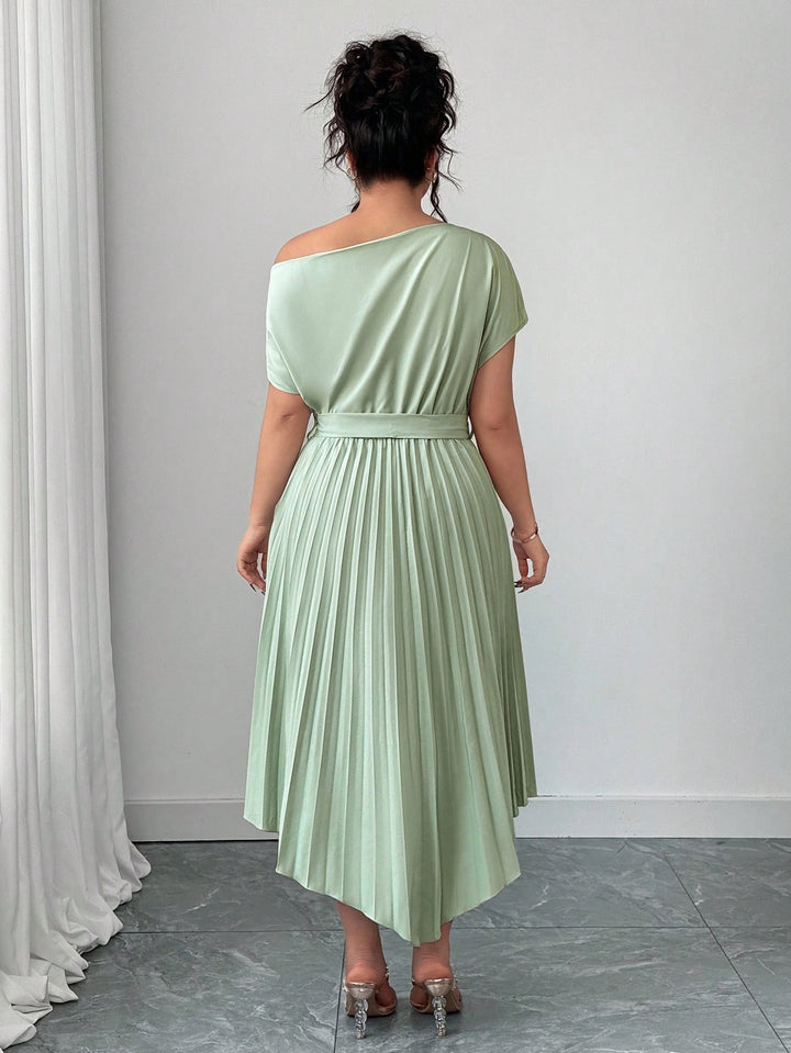 Rochie midi Shein Curve+, verde