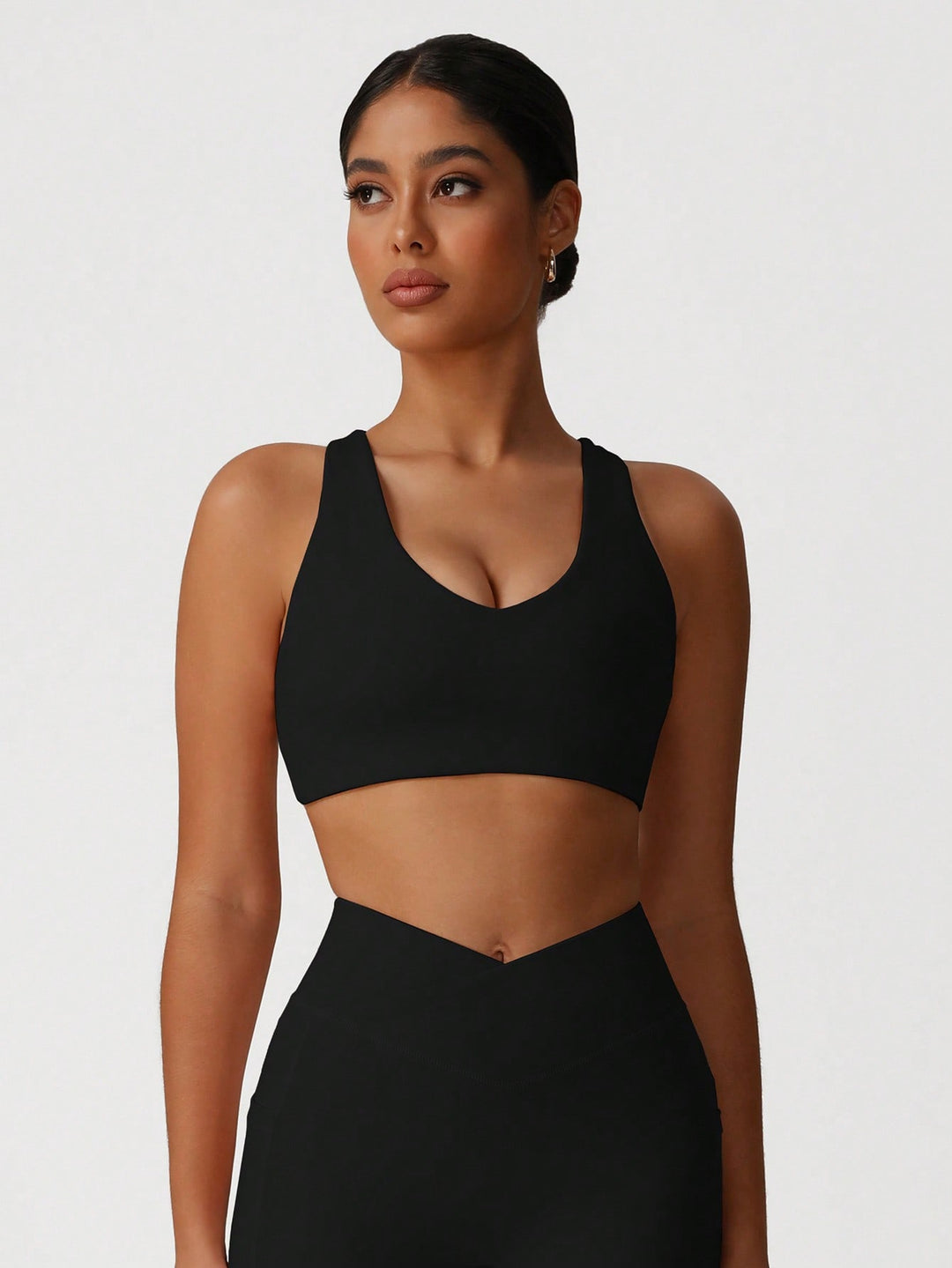 Bustieră sport SHEIN, negru