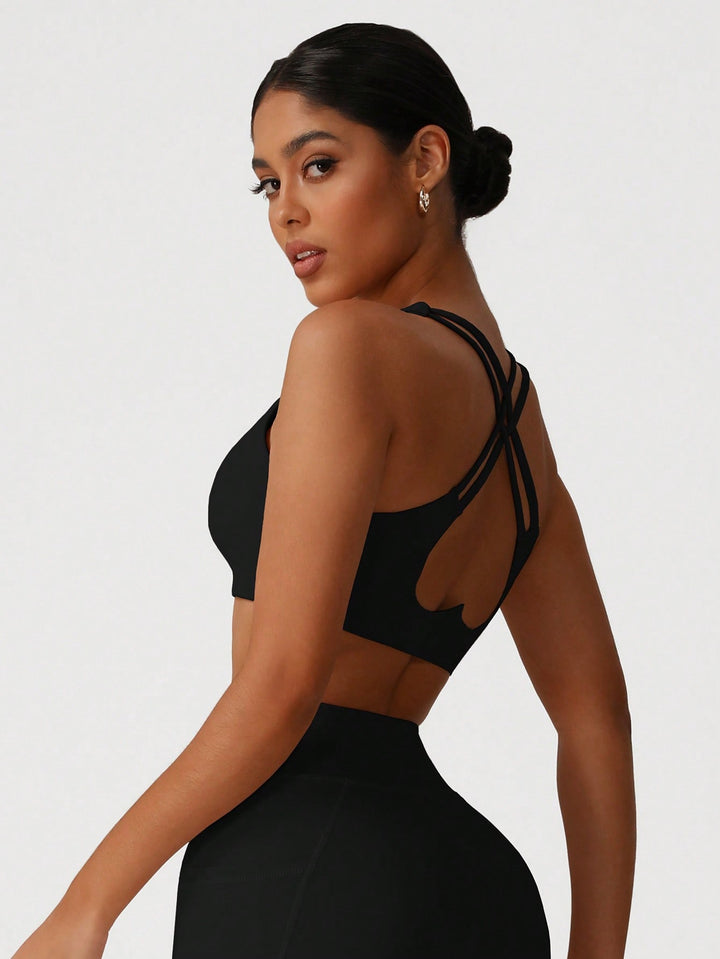 Bustieră sport SHEIN, negru