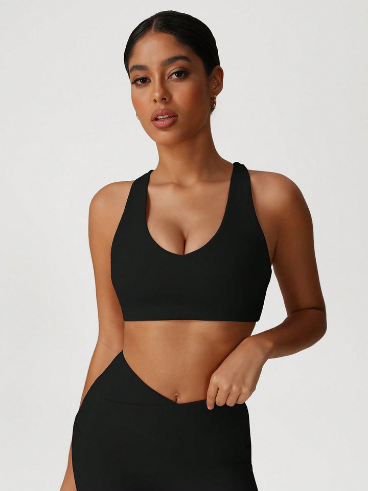 Bustieră sport SHEIN, negru