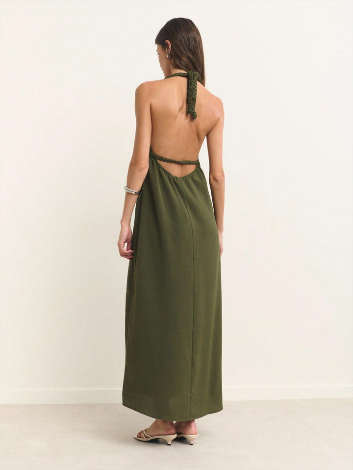 Rochie maxi SHEIN, maro
