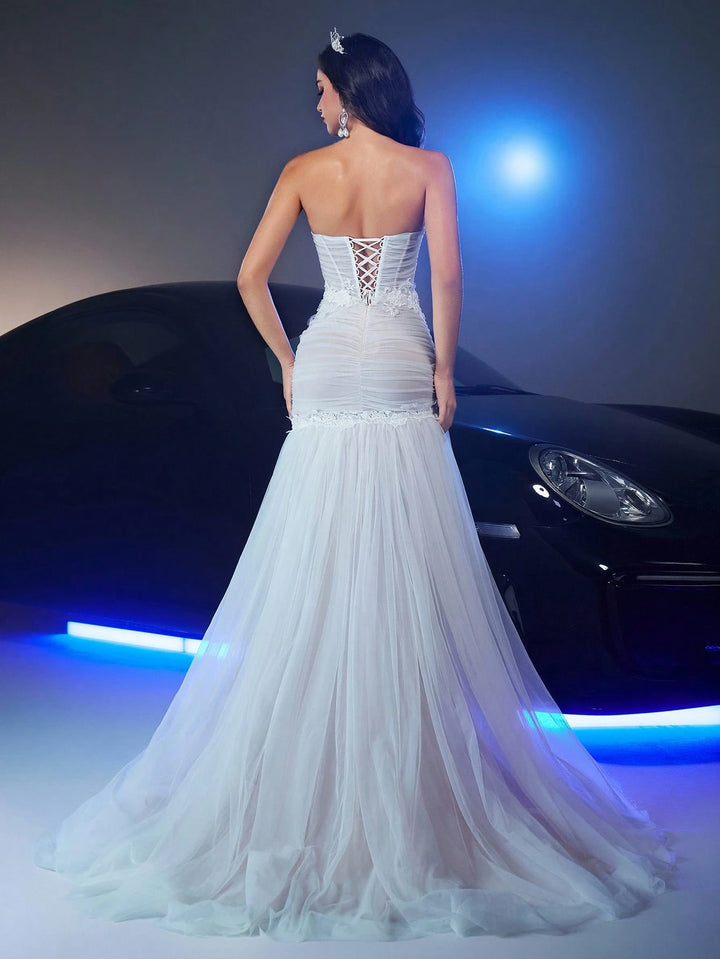 Rochie de ocazie și bridal SHEIN, alb